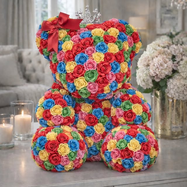 Bijeli medvjedić s mašnom